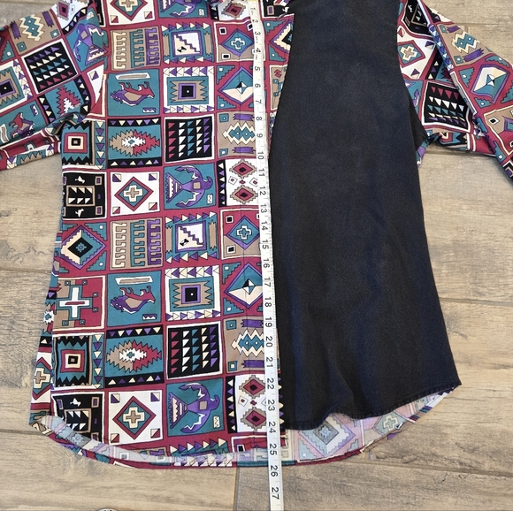 Vintage Roper Long Sleeve Aztec Vibe South Western Vibe - Picture 5 of 9